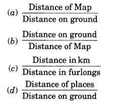 Practical Work in Geography Class 11 Solutions Chapter 2 Map Scale MCQs Q6