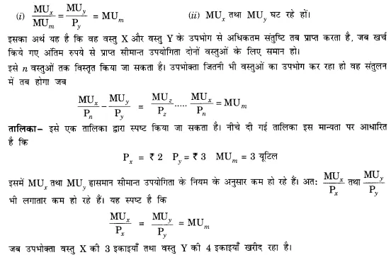 NCERT Solutions for Class 12 Microeconomics Chapter 2 Theory of Consumer Behavior (Hindi Medium) saq 4