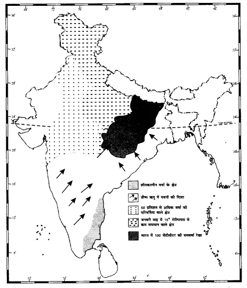 NCERT Solutions for Class 11 Geography Indian Physical Environment Chapter 4 (Hindi Medium) 1